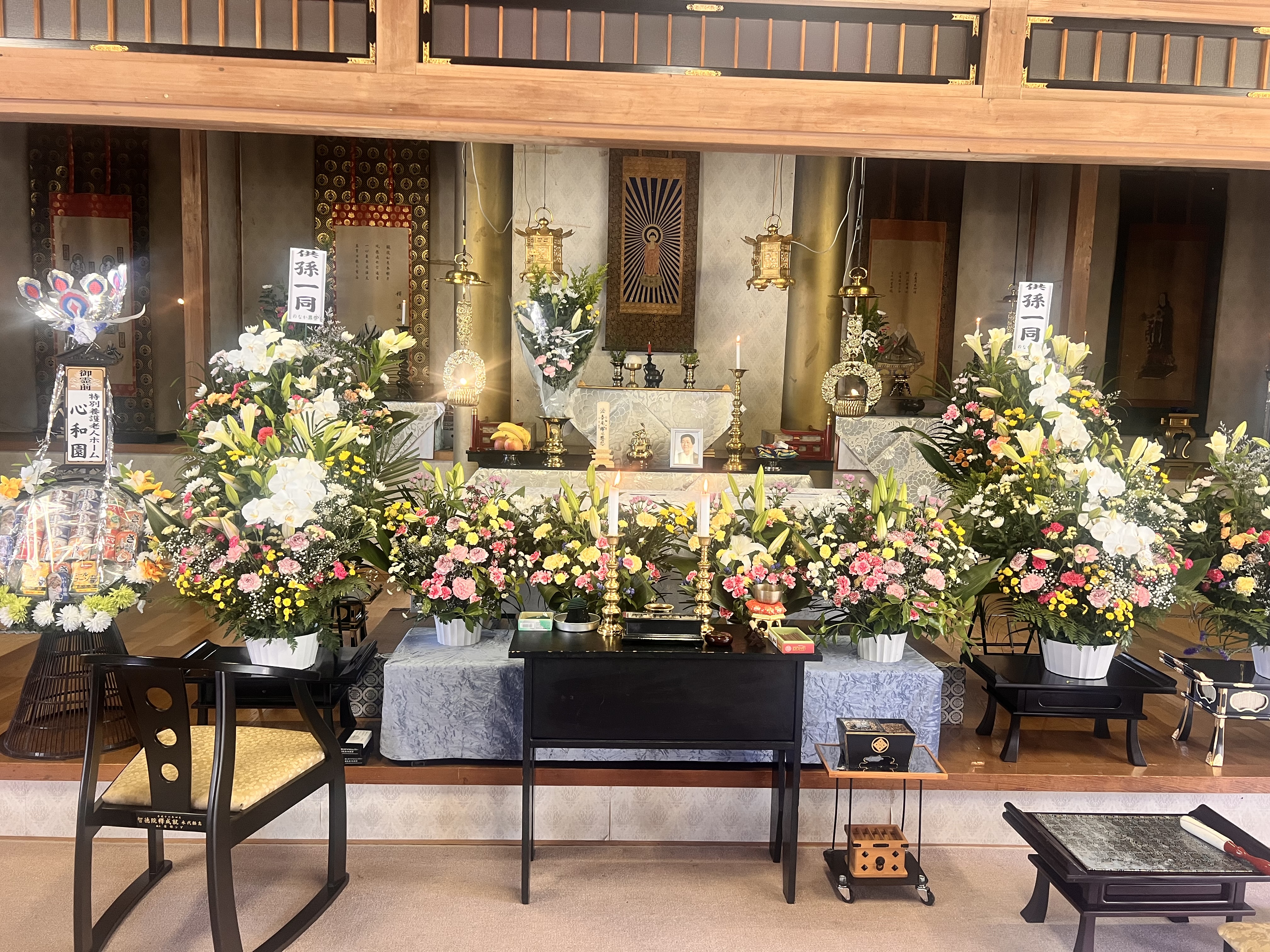 光暁寺の葬儀の様子